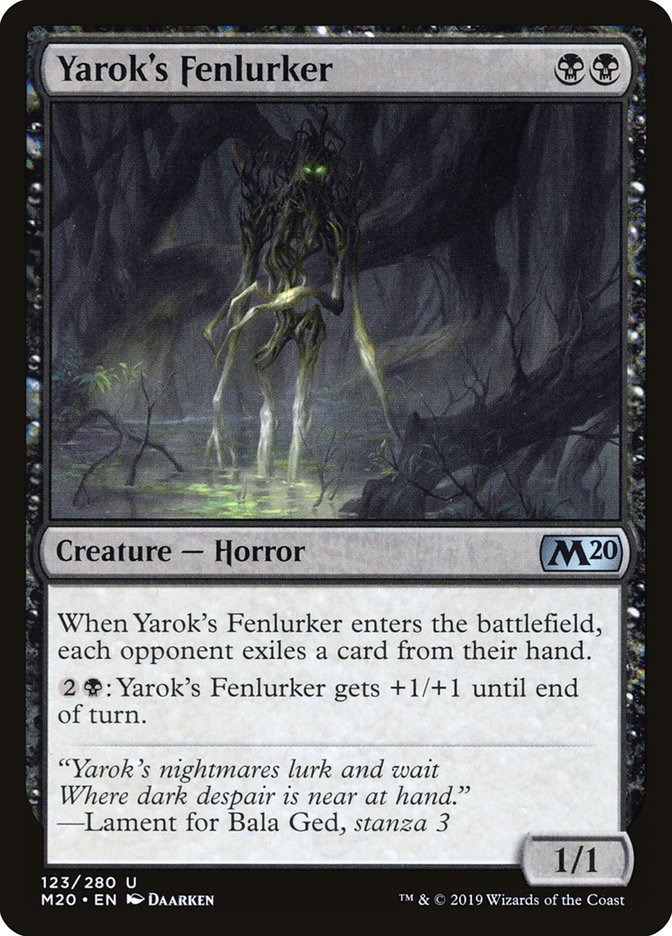 Yarok's Fenlurker [Core Set 2020] MTG Single Magic: The Gathering | Red Claw Gaming