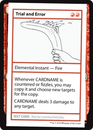 Trial and Error (2021 Edition) [Mystery Booster Playtest Cards] MTG Single Magic: The Gathering | Red Claw Gaming