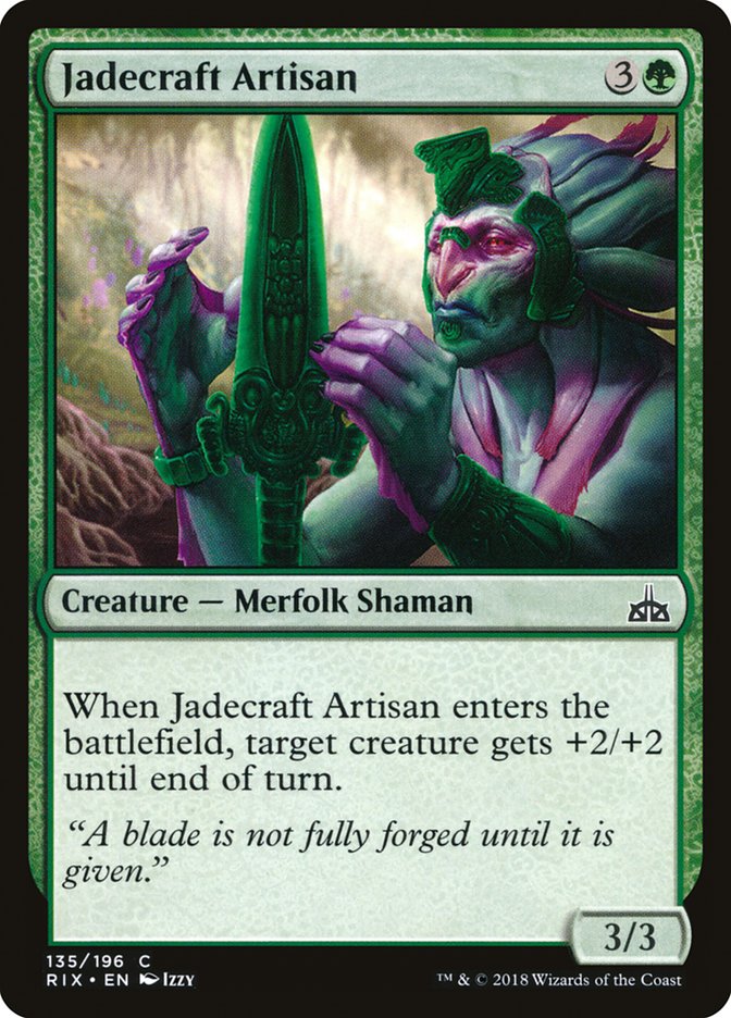 Jadecraft Artisan [Rivals of Ixalan] MTG Single Magic: The Gathering | Red Claw Gaming