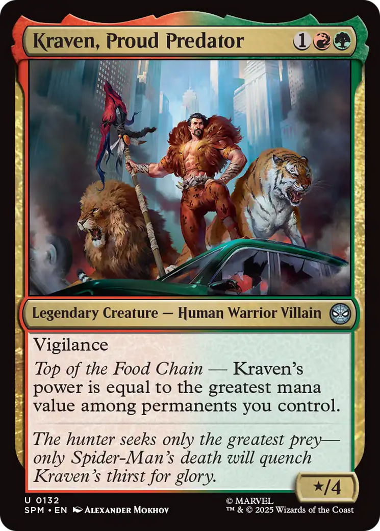 Kraven, Proud Predator [Marvel's Spider-Man] MTG Single Magic: The Gathering | Red Claw Gaming