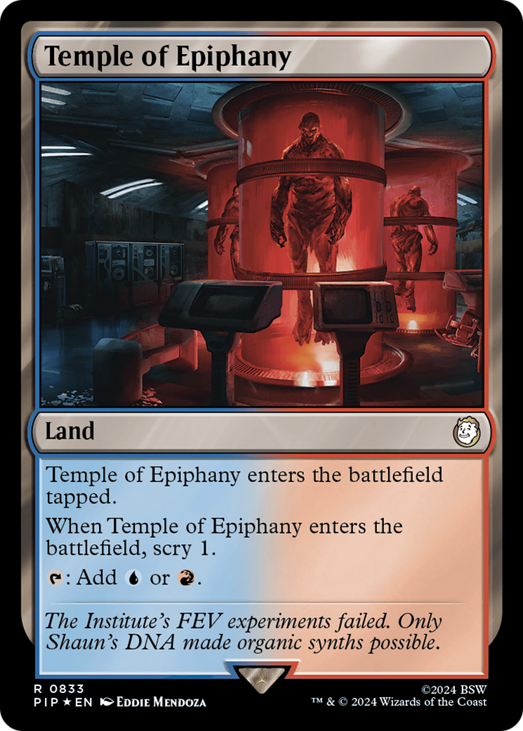 Temple of Epiphany (Surge Foil) [Fallout] MTG Single Magic: The Gathering    | Red Claw Gaming