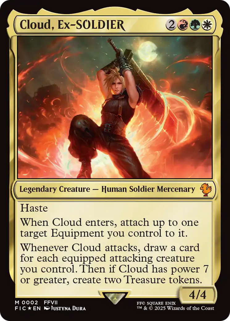 Cloud, Ex-SOLDIER [FINAL FANTASY Commander] MTG Single Magic: The Gathering | Red Claw Gaming
