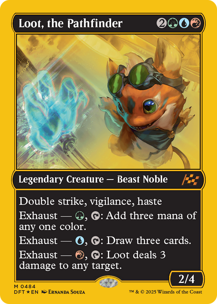 Loot, the Pathfinder (First-Place Foil) [Aetherdrift] MTG Single Magic: The Gathering | Red Claw Gaming