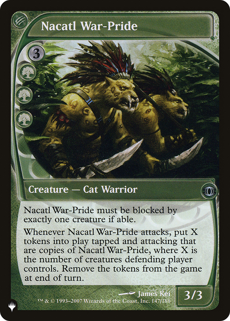 Nacatl War-Pride [The List] MTG Single Magic: The Gathering | Red Claw Gaming