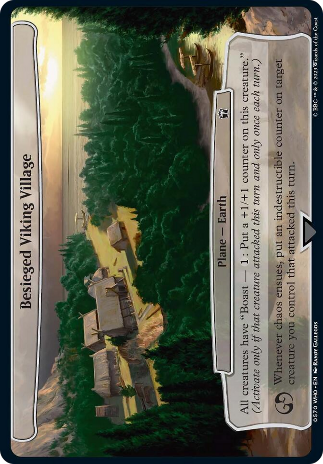 Besieged Viking Village [Doctor Who] MTG Single Magic: The Gathering | Red Claw Gaming