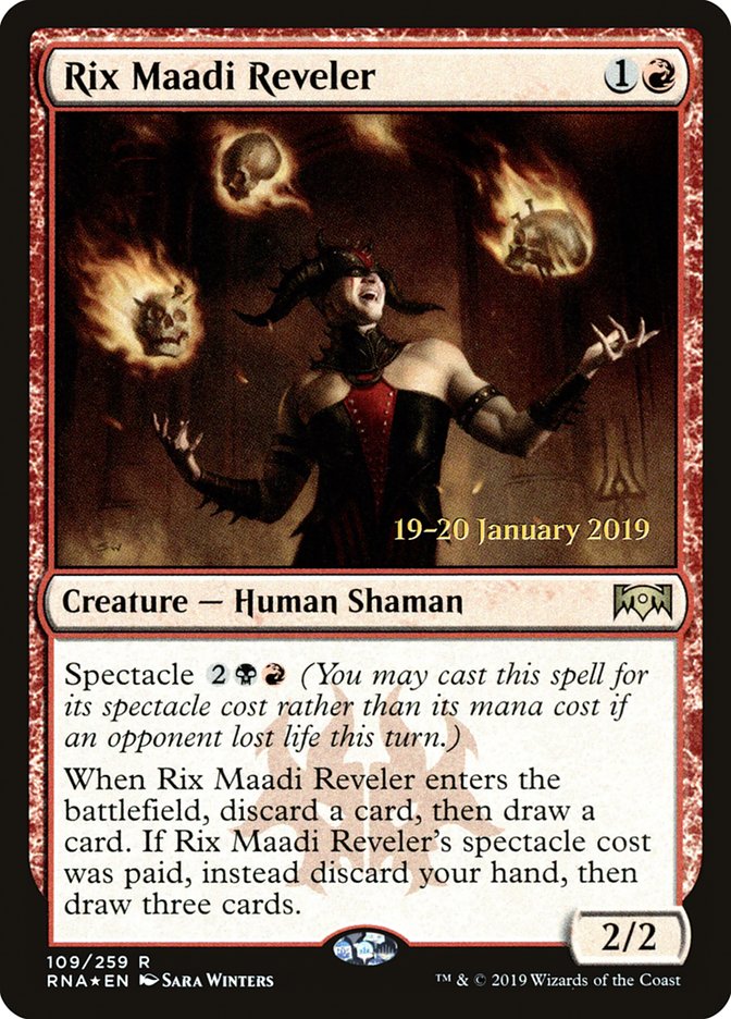 Rix Maadi Reveler [Ravnica Allegiance Prerelease Promos] MTG Single Magic: The Gathering | Red Claw Gaming