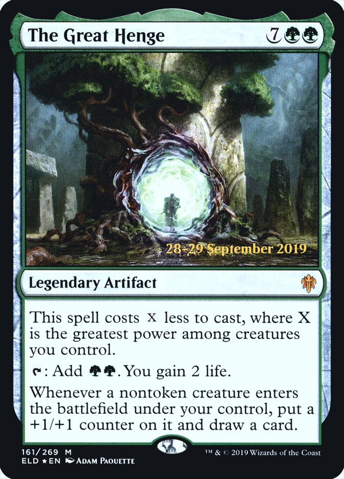 The Great Henge [Throne of Eldraine Prerelease Promos] MTG Single Magic: The Gathering | Red Claw Gaming