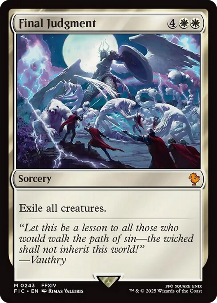 Final Judgment [FINAL FANTASY Commander] MTG Single Magic: The Gathering | Red Claw Gaming