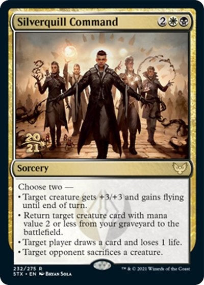 Silverquill Command [Strixhaven: School of Mages Prerelease Promos] MTG Single Magic: The Gathering | Red Claw Gaming