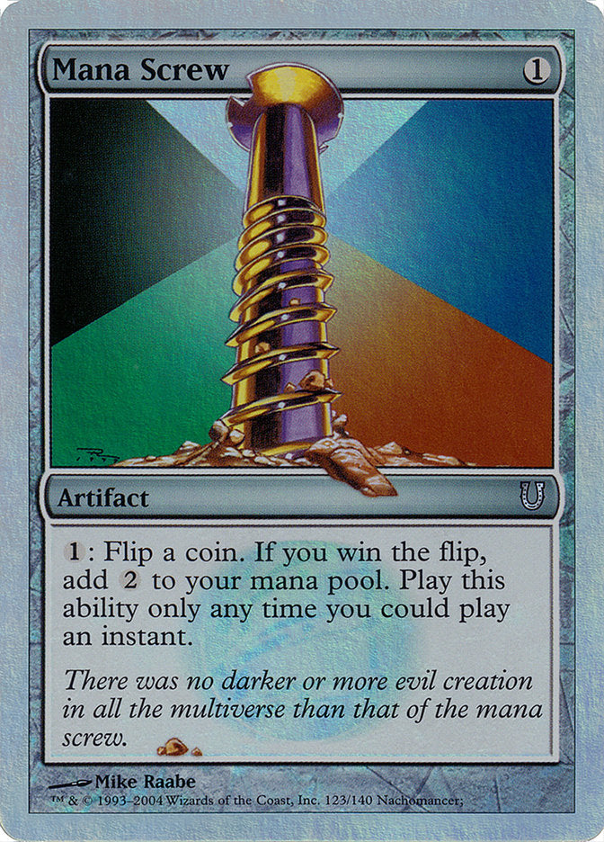 Mana Screw (Alternate Foil) [Unhinged] MTG Single Magic: The Gathering | Red Claw Gaming