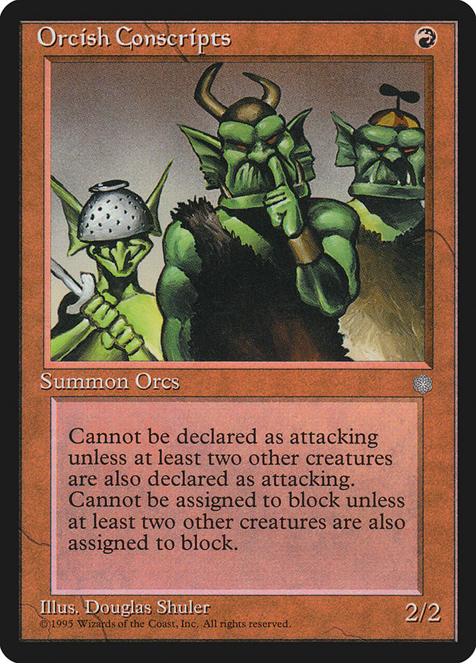 Orcish Conscripts [Ice Age] MTG Single Magic: The Gathering | Red Claw Gaming