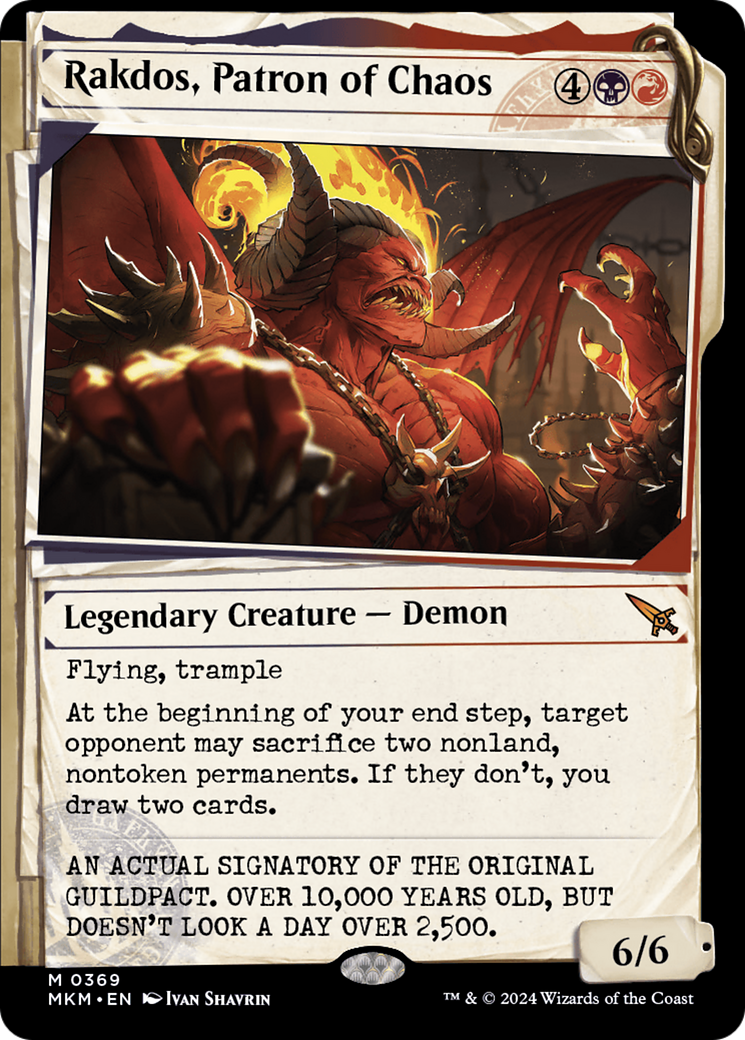 Rakdos, Patron of Chaos (Showcase) (0369) [Murders at Karlov Manor] MTG Single Magic: The Gathering    | Red Claw Gaming