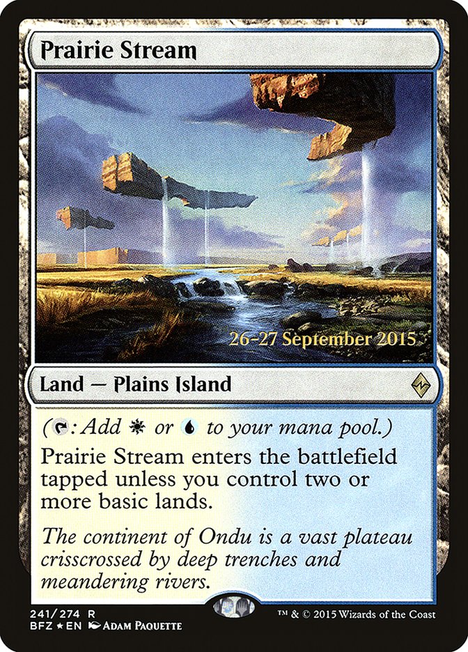 Prairie Stream [Battle for Zendikar Prerelease Promos] MTG Single Magic: The Gathering | Red Claw Gaming