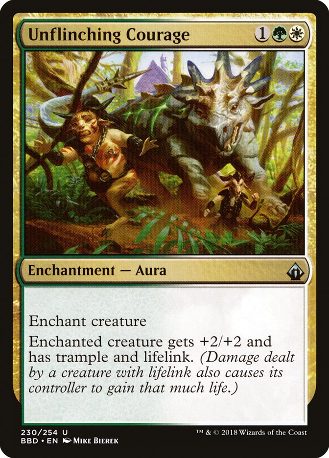 Unflinching Courage [Battlebond] MTG Single Magic: The Gathering | Red Claw Gaming