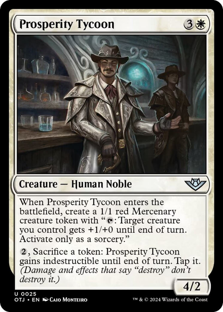 Prosperity Tycoon [Outlaws of Thunder Junction] MTG Single Magic: The Gathering | Red Claw Gaming