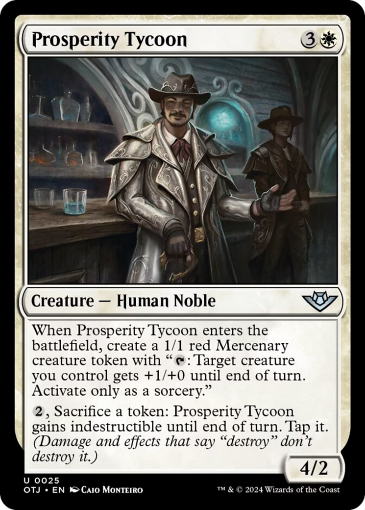 Prosperity Tycoon [Outlaws of Thunder Junction] MTG Single Magic: The Gathering    | Red Claw Gaming
