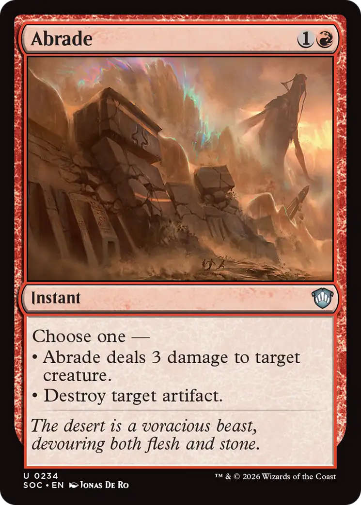 Abrade [Secrets of Strixhaven Commander] MTG Single Magic: The Gathering | Red Claw Gaming
