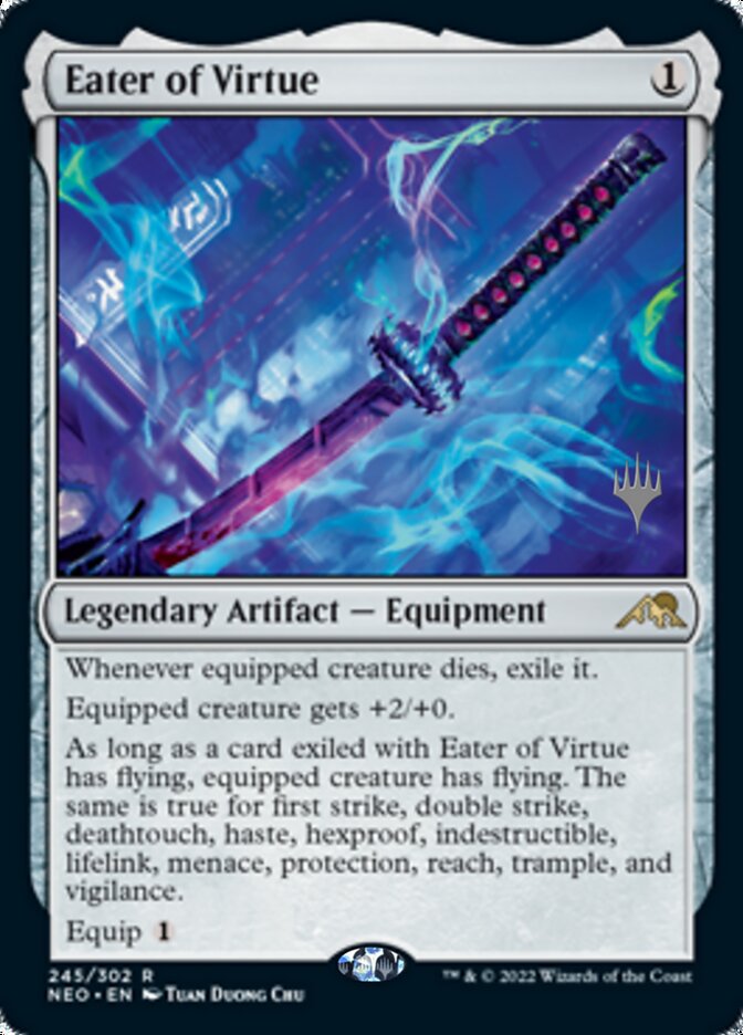 Eater of Virtue (Promo Pack) [Kamigawa: Neon Dynasty Promos] MTG Single Magic: The Gathering | Red Claw Gaming