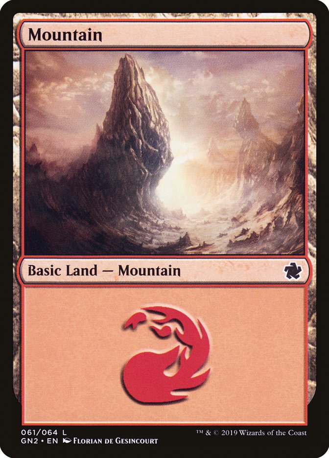 Mountain (61) [Game Night 2019] MTG Single Magic: The Gathering | Red Claw Gaming