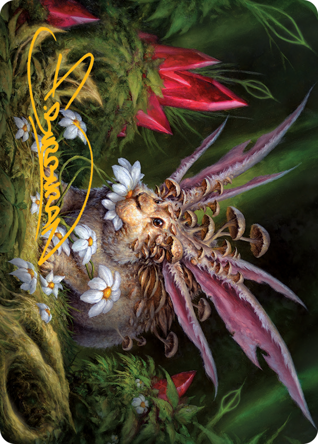 Placid Rottentail Art Card (Gold-Stamped Signature) [March of the Machine Art Series] MTG Single Magic: The Gathering | Red Claw Gaming