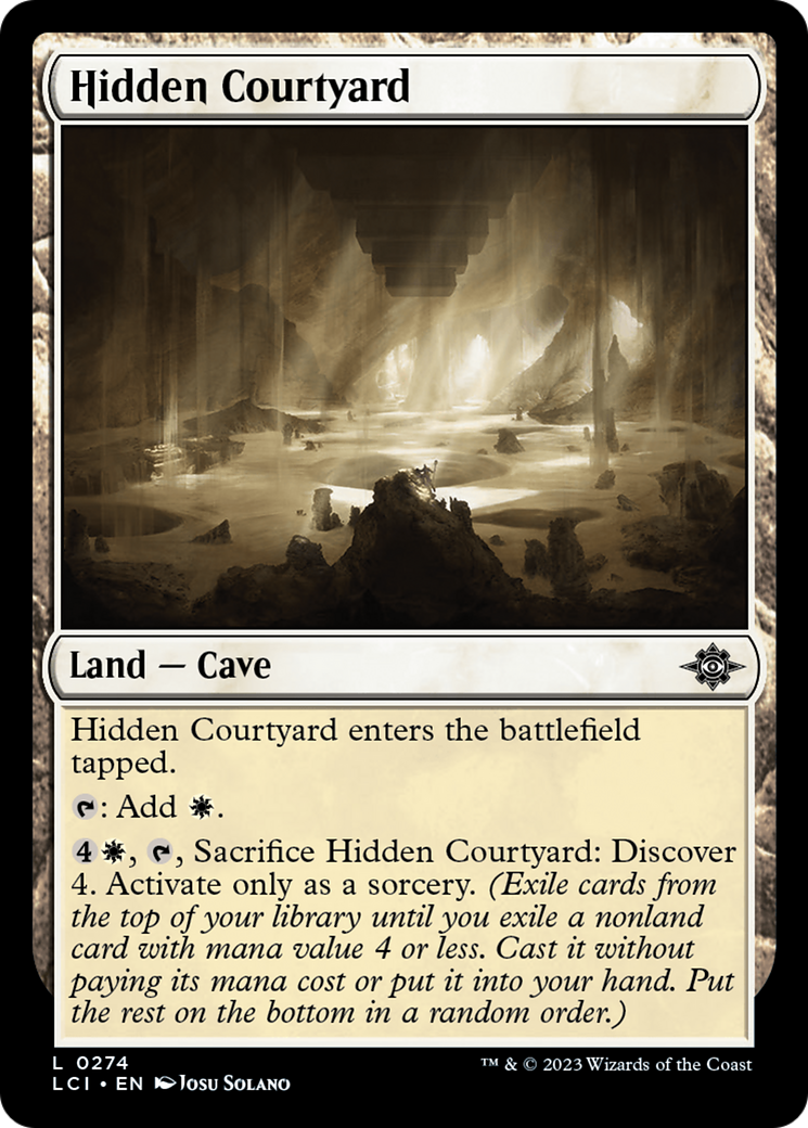 Hidden Courtyard [The Lost Caverns of Ixalan] MTG Single Magic: The Gathering    | Red Claw Gaming