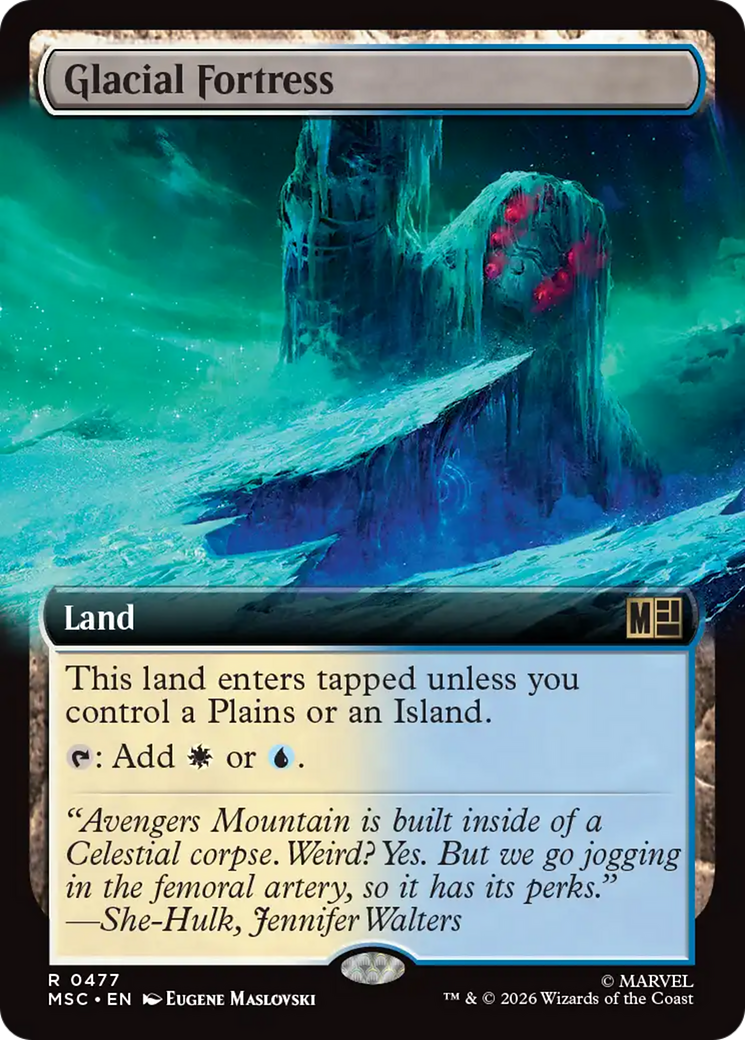 Glacial Fortress (Extended Art) [Marvel Super Heroes Commander] | Red Claw Gaming