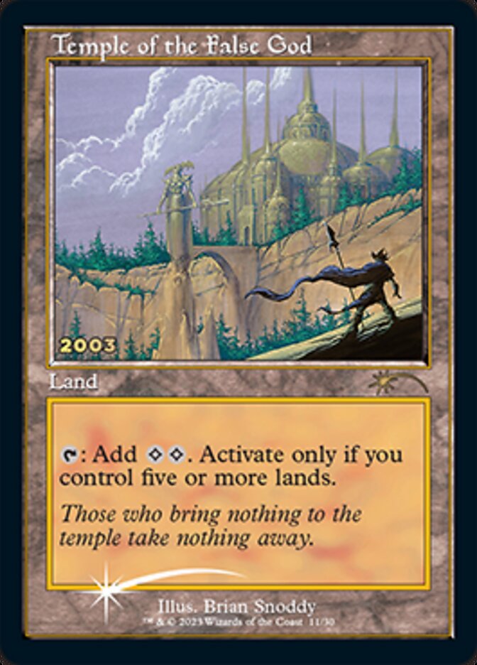 Temple of the False God [30th Anniversary Promos] MTG Single Magic: The Gathering | Red Claw Gaming
