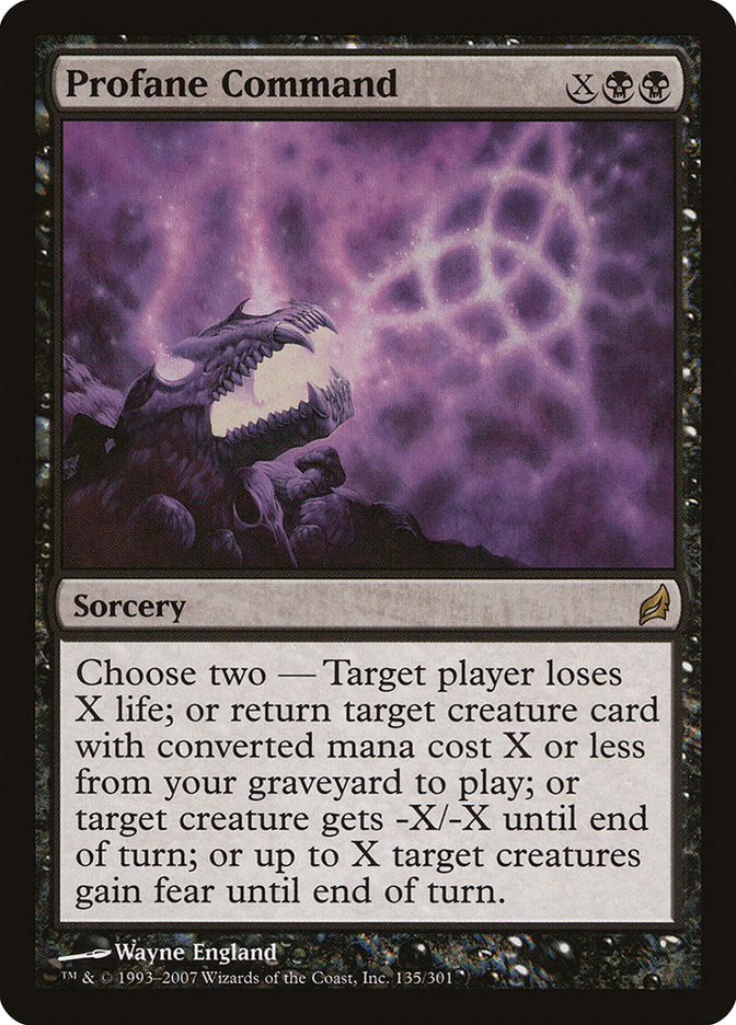 Profane Command [Lorwyn] MTG Single Magic: The Gathering | Red Claw Gaming