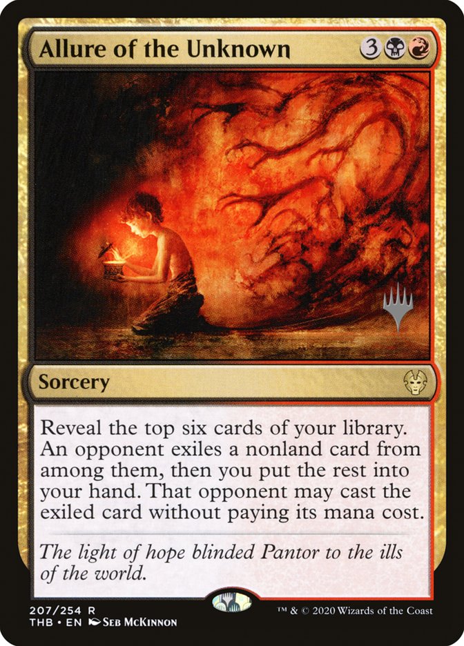 Allure of the Unknown (Promo Pack) [Theros Beyond Death Promos] MTG Single Magic: The Gathering | Red Claw Gaming