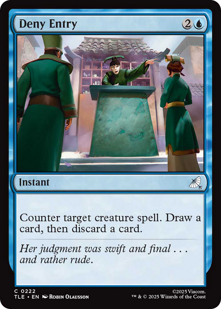 Deny Entry [Avatar: The Last Airbender: Eternal-Legal] MTG Single Magic: The Gathering | Red Claw Gaming