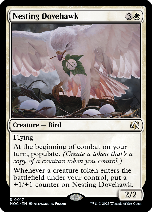 Nesting Dovehawk [March of the Machine Commander] MTG Single Magic: The Gathering | Red Claw Gaming