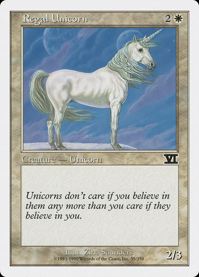 Regal Unicorn [Classic Sixth Edition] MTG Single Magic: The Gathering | Red Claw Gaming