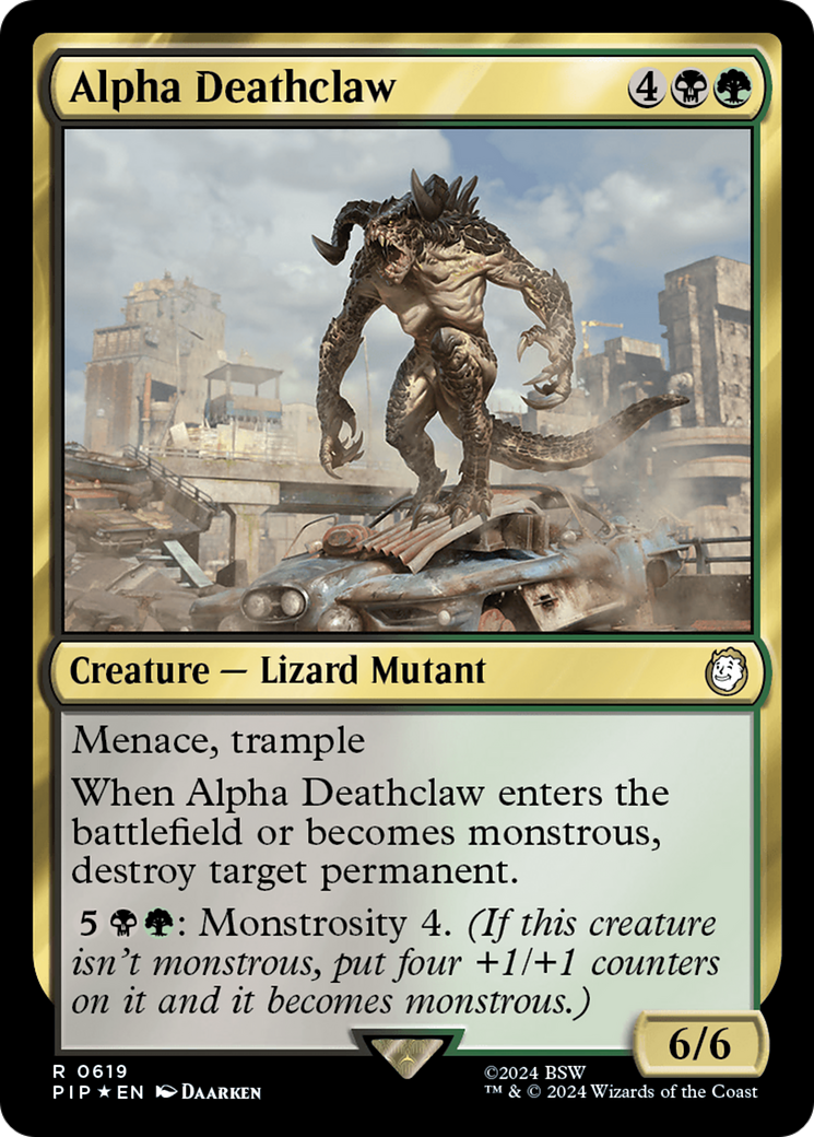 Alpha Deathclaw (Surge Foil) [Fallout] MTG Single Magic: The Gathering | Red Claw Gaming