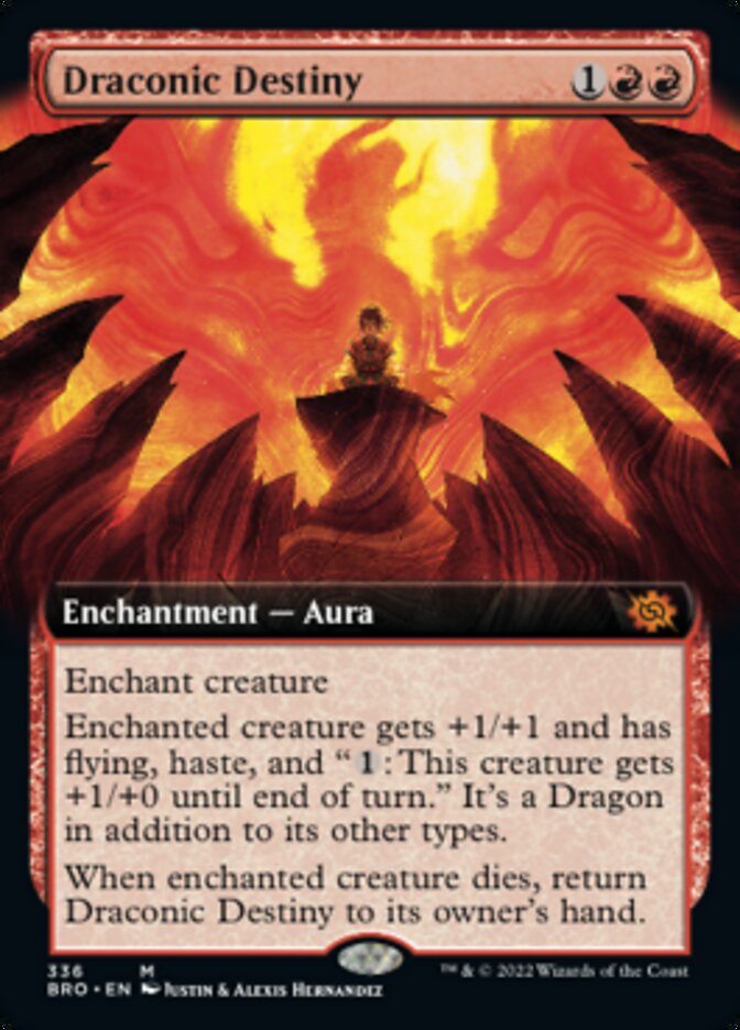 Draconic Destiny (Extended Art) [The Brothers' War] MTG Single Magic: The Gathering | Red Claw Gaming