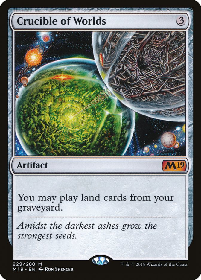 Crucible of Worlds [Core Set 2019] MTG Single Magic: The Gathering | Red Claw Gaming