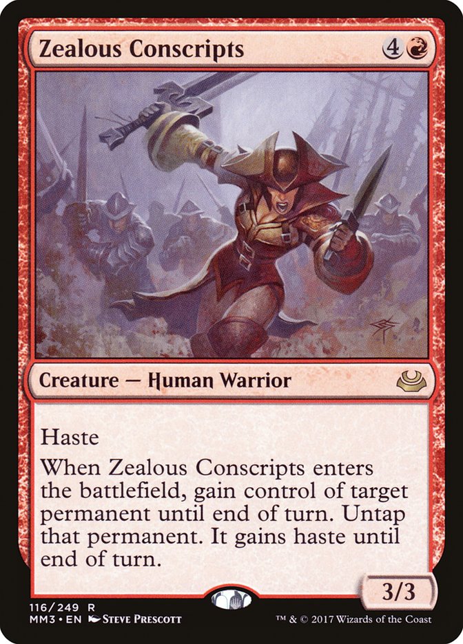 Zealous Conscripts [Modern Masters 2017] MTG Single Magic: The Gathering | Red Claw Gaming
