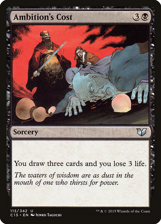 Ambition's Cost [Commander 2015] MTG Single Magic: The Gathering | Red Claw Gaming