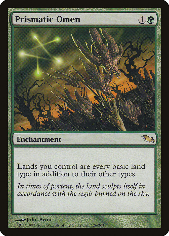 Prismatic Omen [Shadowmoor] MTG Single Magic: The Gathering | Red Claw Gaming