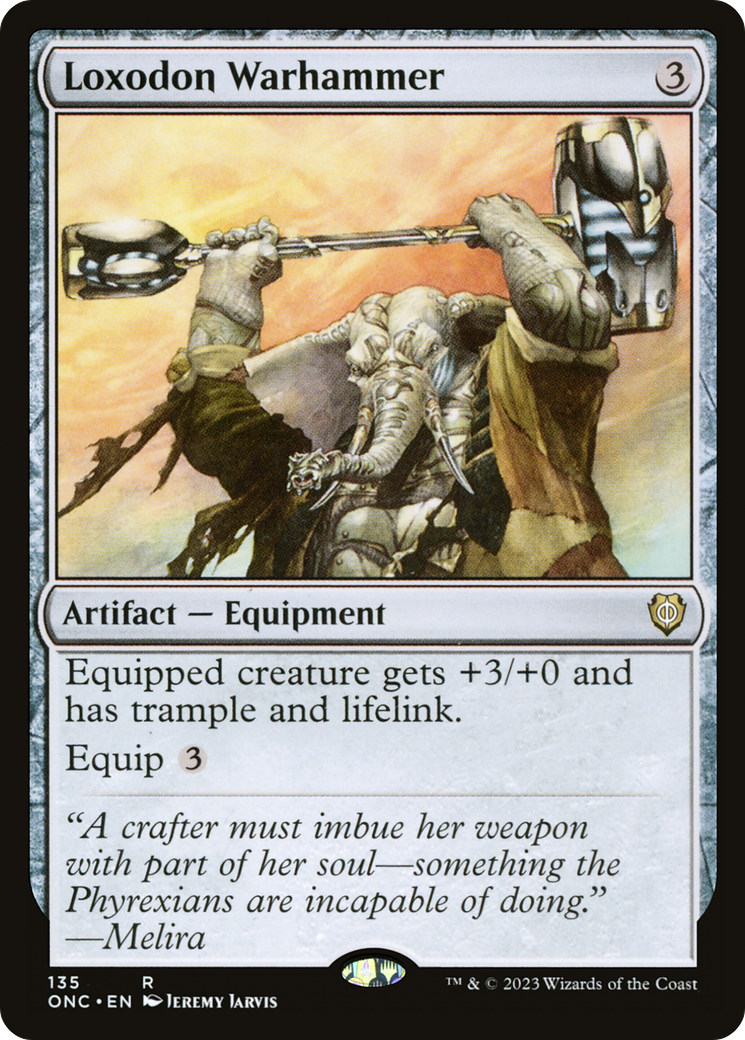 Loxodon Warhammer [Phyrexia: All Will Be One Commander] MTG Single Magic: The Gathering | Red Claw Gaming