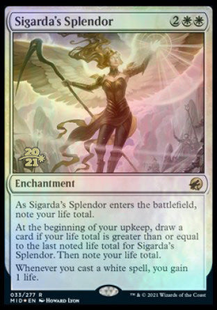 Sigarda's Splendor [Innistrad: Midnight Hunt Prerelease Promos] MTG Single Magic: The Gathering | Red Claw Gaming