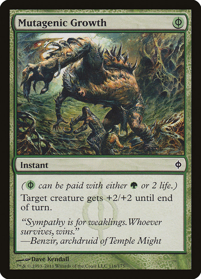 Mutagenic Growth [New Phyrexia] MTG Single Magic: The Gathering | Red Claw Gaming