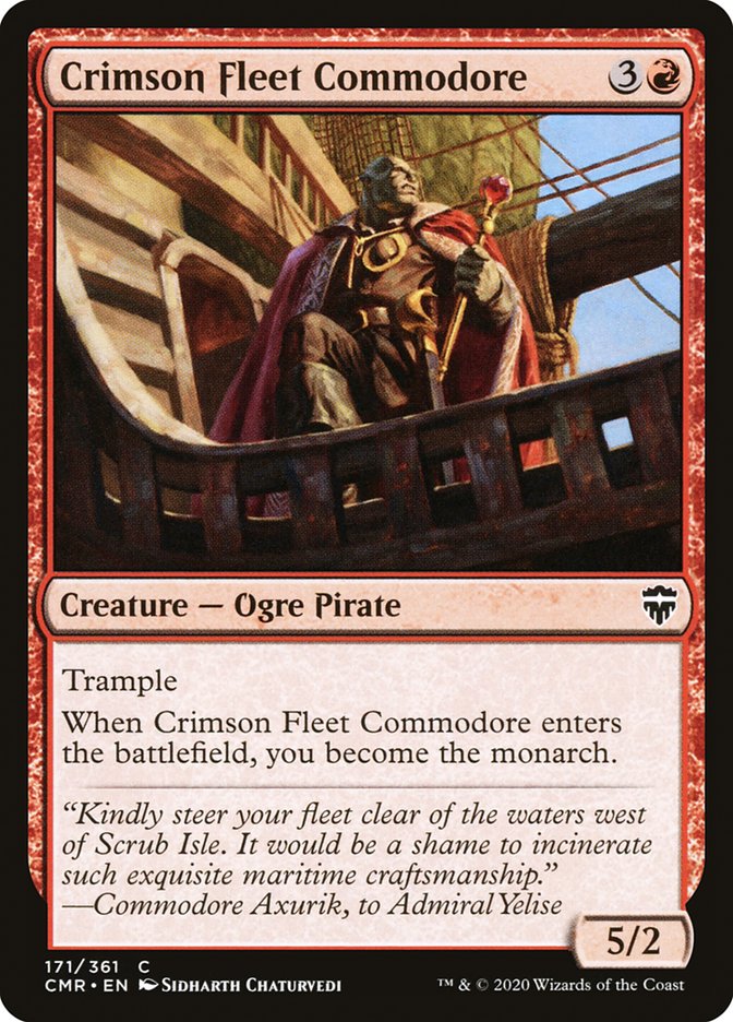 Crimson Fleet Commodore [Commander Legends] MTG Single Magic: The Gathering | Red Claw Gaming