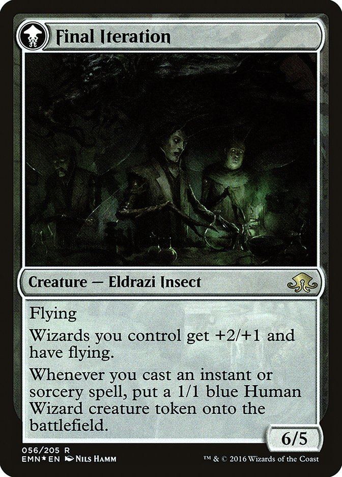Docent of Perfection // Final Iteration [Eldritch Moon Prerelease Promos] MTG Single Magic: The Gathering | Red Claw Gaming