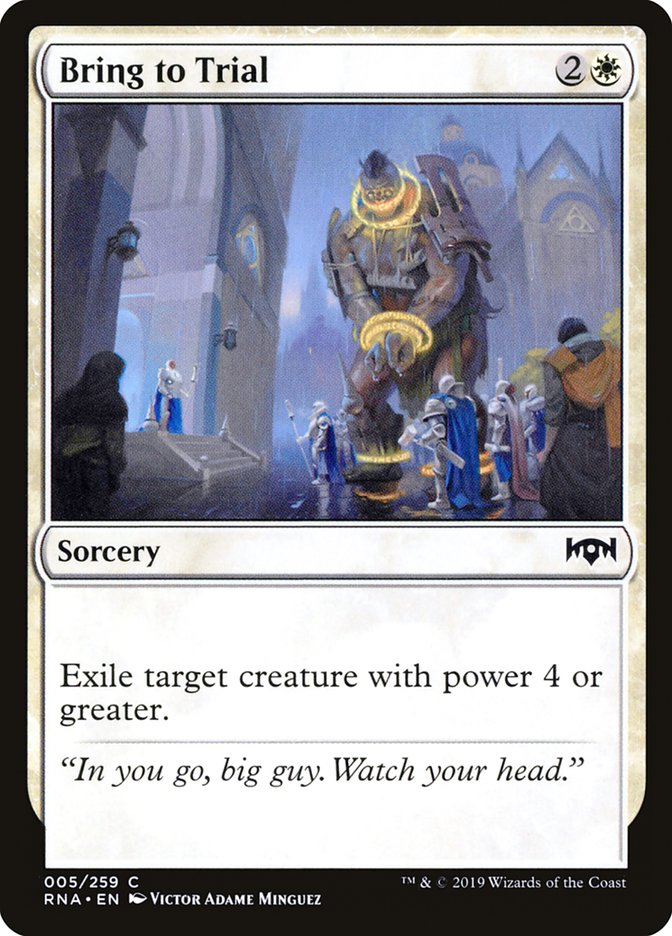 Bring to Trial [Ravnica Allegiance] MTG Single Magic: The Gathering | Red Claw Gaming