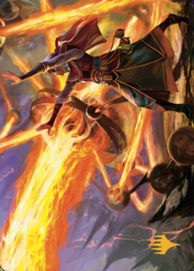 Ghitu Amplifier Art Card (Gold-Stamped Signature) [Dominaria United Art Series] MTG Single Magic: The Gathering | Red Claw Gaming