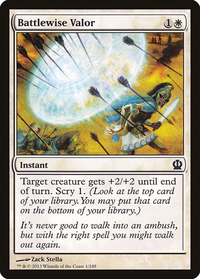 Battlewise Valor [Theros] MTG Single Magic: The Gathering | Red Claw Gaming