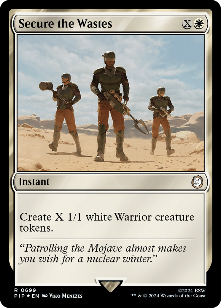 Secure the Wastes (Surge Foil) [Fallout] MTG Single Magic: The Gathering | Red Claw Gaming