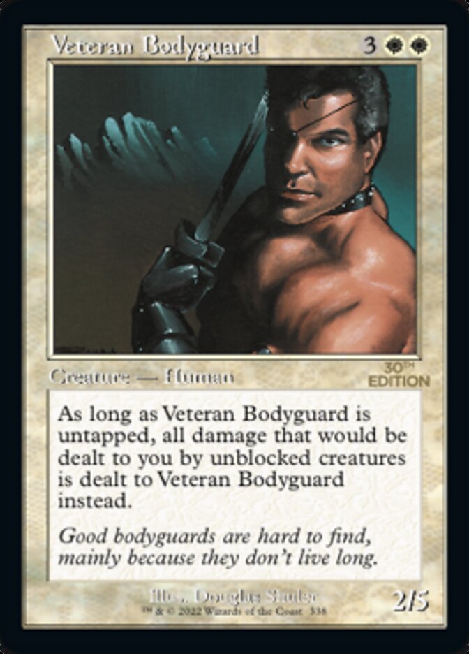 Veteran Bodyguard (Retro) [30th Anniversary Edition] MTG Single Magic: The Gathering | Red Claw Gaming