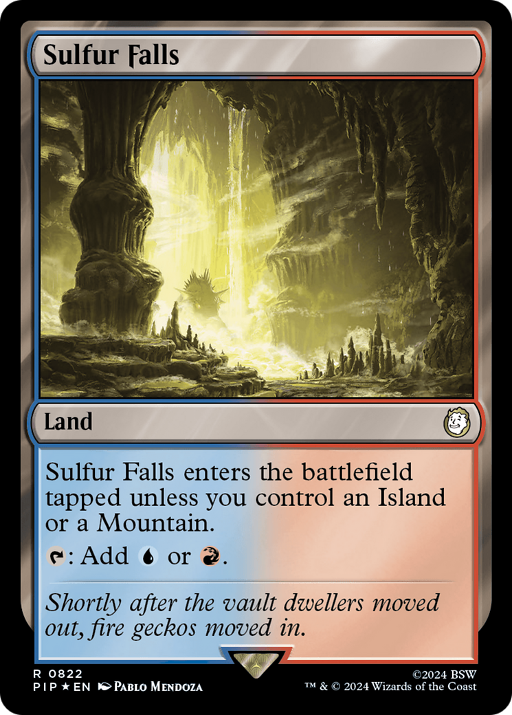 Sulfur Falls (Surge Foil) [Fallout] MTG Single Magic: The Gathering | Red Claw Gaming