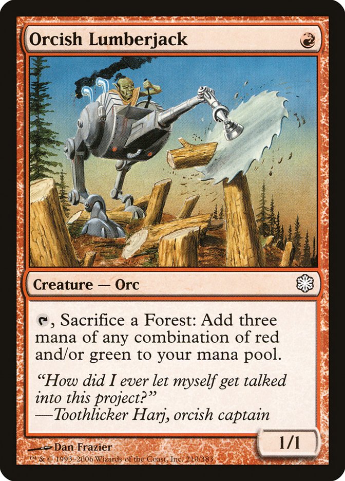 Orcish Lumberjack [Coldsnap Theme Decks] MTG Single Magic: The Gathering | Red Claw Gaming